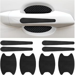 8 PCS Car Door Handle Sticker, Anti-Scratch Car Door Bowl Sticker Protection, Auto Door Cup Protective Sticker, Soft & Comfortable Car Interior Accessories for Most Vehicle（Transparent）