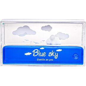 Unsinkable Ship Desktop Ornaments, One Piece Ship in a Box, Floating Cloud Ornament, Fluid Wavy Unsinkable Ship Decor for Car Paperweight Desk Toy Gifts Model Home Decor