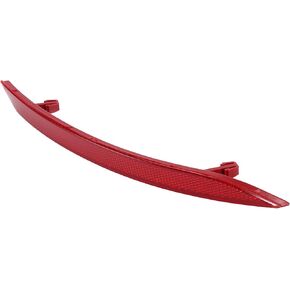 Bumper Reflector Rear Right 11.42"x1.02" Bumper Reflector Side Marker No.3C8945106B for Volkswagen CC 2008-2012 Plastic Red Durable