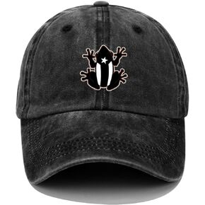 Puerto Rico Rana Frog Baseball Hat Washed Baseball Cap for Men Women Funny Gifts