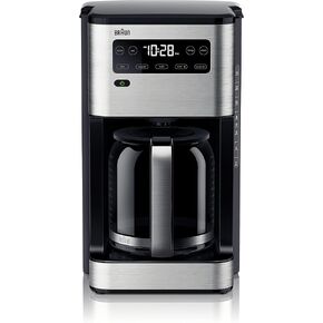 Braun KF5650BK Pure Flavor Coffee Maker, 14 cup, Black