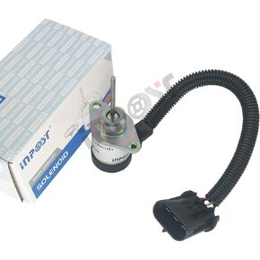 1G925-60011 6691498 12V Fuel Shut Off Stop Shutdown Solenoid Fits Bobcat S185 S205 325 328 329 331 334 335 337 341 Skid Steer Kubota Engine 1503ES-12A5UC4S
