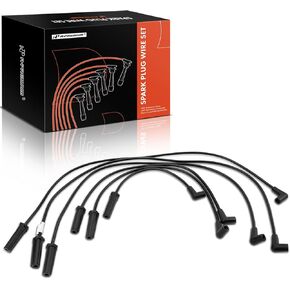 A-Premium Ignition Spark Plug Wires Set of 6 Compatible with Buick LeSabre 1996-1998, Park Avenue 1995-1997, Riviera 1995-1997 & Oldsmobile 88 1995-1998, 98, LSS, Regency & Pontiac Bonneville, 3.8L