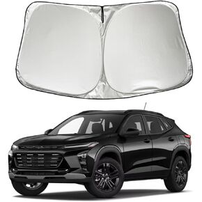XHRING Windshield Sun Shade Sunshade Compatible with Chevy Trax 2025 2024 2013-2023 SUV Accessories, Foldable Car Front Window Sun Visor Shield