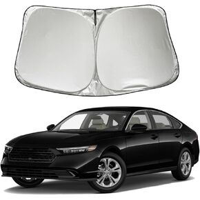 Car Windshield Sun Shade Sunshade for Honda Accord 2025 2024-2018 EX EXL Hybrid Sport LX Touring Sedan Accessories, Car Front Window Sun Shield Visor