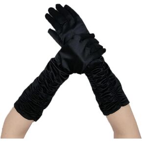 Women Wedding Bridal Costume Gloves Halloween Party Accessories Long Satin Opera Party 20s Gloves in Saudi Arabia