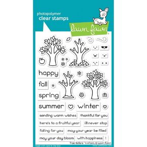 Lawn Fawn Clear Stamps 4"X6"-Tree Before 'N Afters