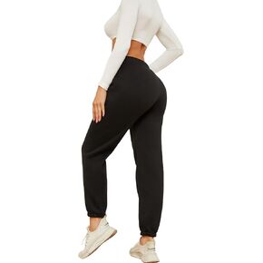 Women Sweatpants High Waist Comfy Soft Fluffy Drawstring Joggers Running Workout with Pockets for Fall and Winter