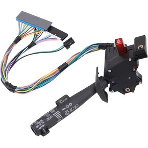 Multi-Function Combination Switch with Turn Signal, Wiper, Hazard, Cruise Control Compatible with 1995-2002 Chevy Tahoe S10 GMC C1500 K1500 Suburban Yukon, Replaces 2330814, 26100985, 26036312