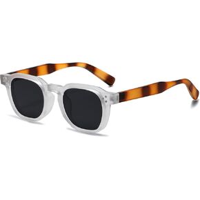 AIEYEZO Fashion Sunglasses for Men Women Classic Square Sun Glasses Thick Frame Vintage Shades UV400 Protection