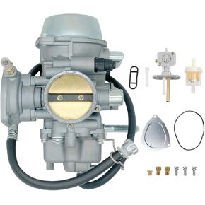 YTLS YFM660 Carburetor for Yamaha Grizzly 600 1998-2001 1999 2000 YFM600 Grizzly 660 2002-2008 YFM660 600 4x4 ATV Carburetor Carb with Fuel Valve Switch