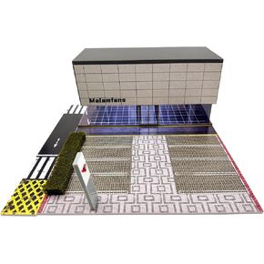 1:64 Scale Model car Sales Center Model Exhibition Hall LED Lighting Parking lot Scene Display Model（Automotive Sales Center）