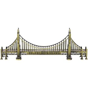 Milisten Bridge Golden Gate Bridge Souvenir Statues San Francisco Architecture Model American Bridge Metal Model Figurines for Home Office Tabletop Decoration Desktop Bridge Model