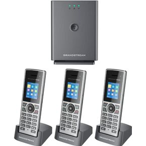 Grandstream DP752 Long-Range DECT Base Station + DP722 Units DECT HD Handset (3 x DP722)