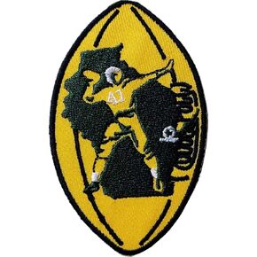 Green Bay Football Embroidered Sew on Patch - Iron on Patches for Animal Lovers, Indian Wildlife Lovers - Environment Emblem for Jackets, Jeans, Backpacks, Hats and Shirts