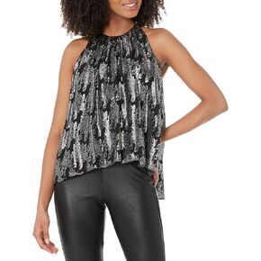 Women's Simi Halter Top in Caviar Multi