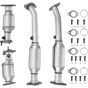 [Front+Rear left/Right]FortunaFlow Catalytic Converter Compatible with Nissan Frontier 2005-2018,Nissan NV1500/NV2500/NV3500 2012-2017 4.0L,Replace 16467,16468,644090,644091(EPA Compliant+standard)