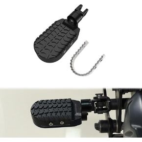 Xitomer Stainless + Rubber Motorcycle Bike Foot Pegs, Fit for Pan America 2024 2023 2022 Pan America 2021 2020-2024, Motorcycle Footrest Wide Fat Foot Pegs Footpeg Footrest