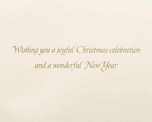 Papyrus Boxed Christmas Cards with Envelopes, Joyful Christmas and Wonderful New Year, Gold Christmas Tree (8-Count) in Saudi Arabia