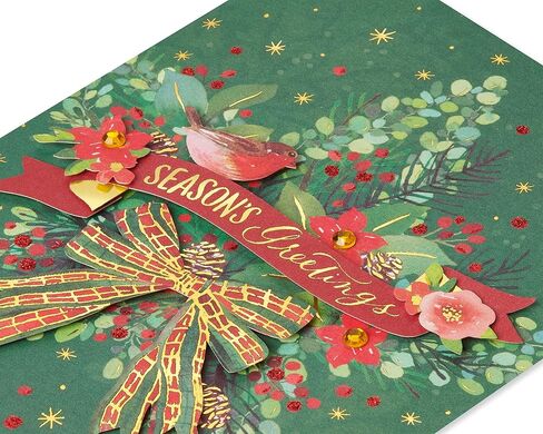 Papyrus Boxed Christmas Cards with Envelopes, Joyful Christmas and Wonderful New Year, Gold Christmas Tree (8-Count) in Saudi Arabia