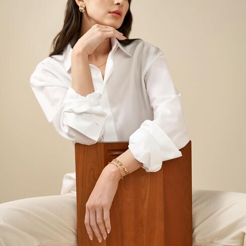 Skagen Women's Minimalist Silver, Rose Gold or Gold Tone Stainless Steel Drop Earrings in Kuwait