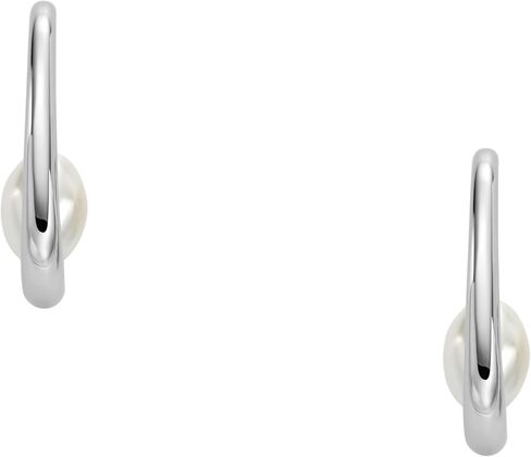 Skagen Women's Minimalist Silver, Rose Gold or Gold Tone Stainless Steel Drop Earrings in Kuwait