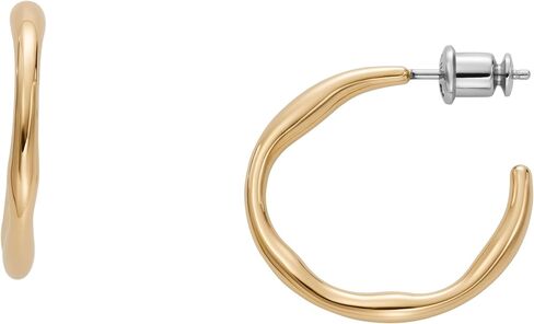 Skagen Women's Minimalist Silver, Rose Gold or Gold Tone Stainless Steel Drop Earrings in Kuwait