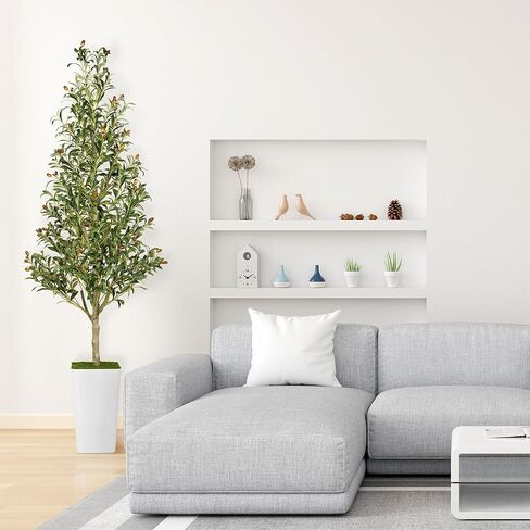 Artificial Olive Tree 6ft with Aesthetic Design Large Tall Fake Plant Faux Silk Floor Plants for Home Living Room Bedroom Office Patio Decor Indoor in Saudi Arabia