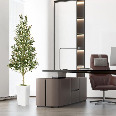 Artificial Olive Tree 6ft with Aesthetic Design Large Tall Fake Plant Faux Silk Floor Plants for Home Living Room Bedroom Office Patio Decor Indoor in Saudi Arabia