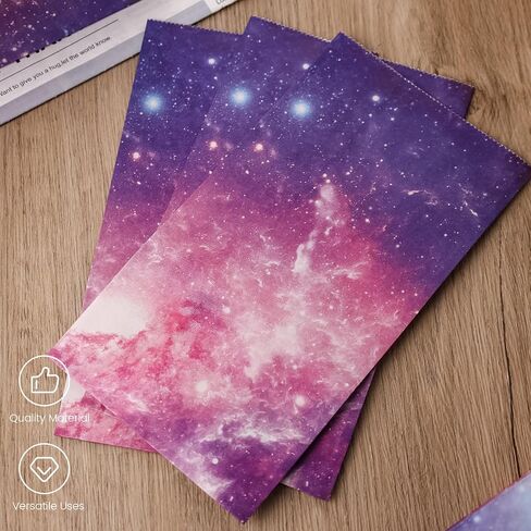 24 قطعة من أكياس الهدايا الورقية لحفلات جالاكسي من جوهاوس، أكياس هدايا ورقية للمكافآت الورقية مع ملصقات وحقائب هدايا جالاكسي للأطفال في أعياد الميلاد ومستلزمات حفلات المجرة in Kuwait