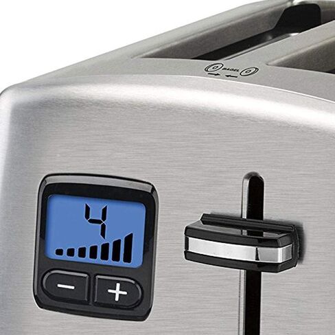 Cuisinart 4 Slice Countdown Motorized Toaster, Compact Design with Extra-Wide Slots for Toasting, Defrost & Reheat Functions, CPT-435P1, Stainless Steel in Kuwait