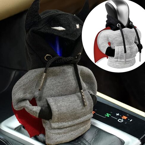 غطاء بغطاء رأس ناقل الحركة، واقي مقبض ناقل الحركة العالمي للسيارة، غطاء رأس صغير أسود اللون، إكسسوارات داخلية لطيفة للسيارات والشاحنات وسيارات الدفع الرباعي (أحمر) in Kuwait