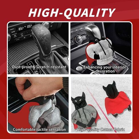 غطاء بغطاء رأس ناقل الحركة، واقي مقبض ناقل الحركة العالمي للسيارة، غطاء رأس صغير أسود اللون، إكسسوارات داخلية لطيفة للسيارات والشاحنات وسيارات الدفع الرباعي (أحمر) in Kuwait