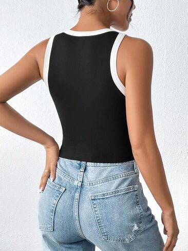 SweatyRocks المرأة 2 قطعة Colorblock أكمام Crewneck قمصان علوية سليم صالح المحاصيل قمم كامي in Saudi Arabia