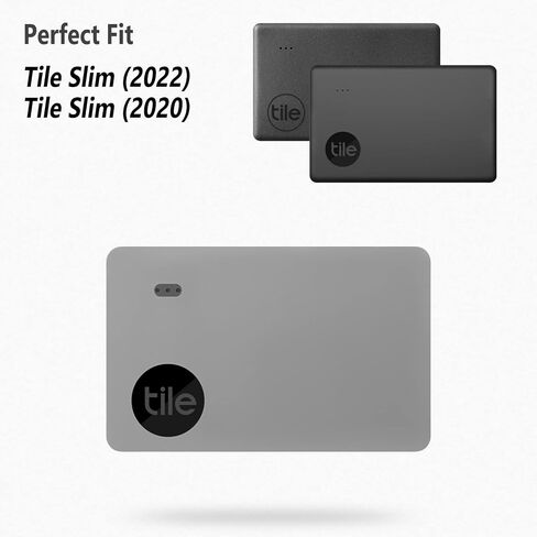 حافظة سيليكون من Geiomoo لجهاز Tile Slim 2022، Tile Slim 2020، غطاء واقي (أسود) in Saudi Arabia
