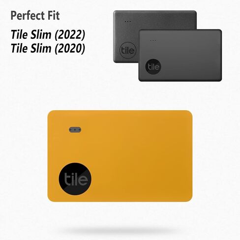 حافظة سيليكون من Geiomoo لجهاز Tile Slim 2022، Tile Slim 2020، غطاء واقي (أسود) in Saudi Arabia