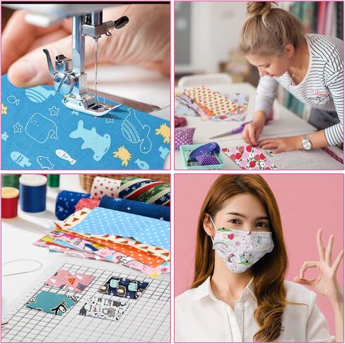 100 قطعة من نسيج القطن مربعة الشكل من القماش المصنوع من قصاصات اللحف وحزم الدهون وحيوانات الزهور الكرتونية لأقمشة الخياطة بنفسك (جميلة، 10 بوصة) in Saudi Arabia