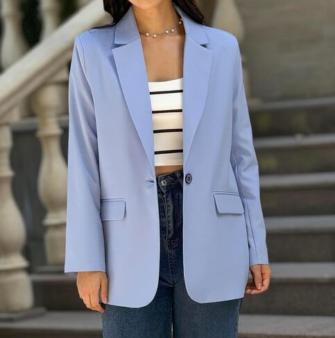 Oversized Blazers for Women Office Work Business Casual Long Sleeve Jackets Stylish Dressy Business Outfit in Saudi Arabia