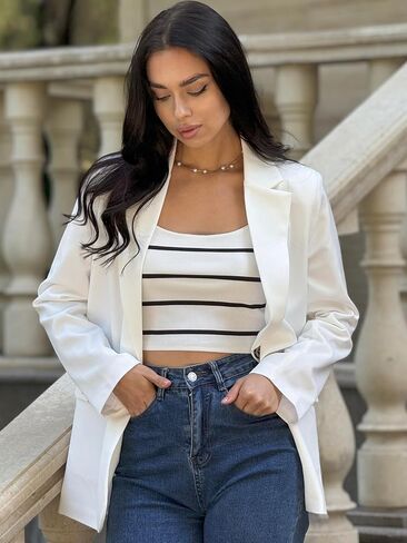 Oversized Blazers for Women Office Work Business Casual Long Sleeve Jackets Stylish Dressy Business Outfit in Saudi Arabia