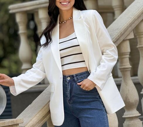 Oversized Blazers for Women Office Work Business Casual Long Sleeve Jackets Stylish Dressy Business Outfit in Saudi Arabia