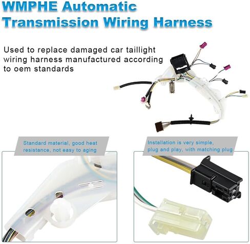 Automatic Transmission Wiring Harness Compatible with Chevy Silverado Colorado Camaro Tahoe, Compatible with GMC Sierra Yukon Canyon and Cadillac Escalade, Replacement for 24046895, 24298757 in Saudi Arabia