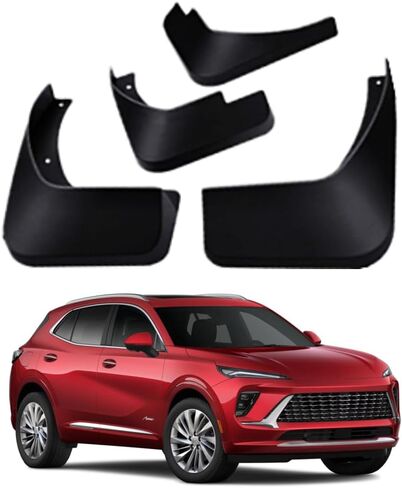 مجموعة اللوحات الطينية لعام 2024 Buick Envision Mud Splash Guard Fender الأمامي والخلفي 4-PC in Kuwait