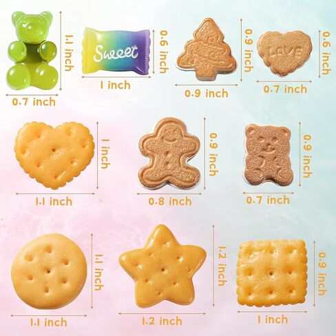 20Pcs Candy Shoe Charms for Croc Wristband With Holes, Pin The Different Among Us Patterns Pattern Charms for Kids Adult Birthday Party Favor Gift (Please Pay Attention To Children Swallowing in Saudi Arabia