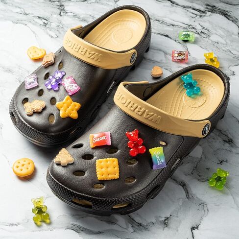 20Pcs Candy Shoe Charms for Croc Wristband With Holes, Pin The Different Among Us Patterns Pattern Charms for Kids Adult Birthday Party Favor Gift (Please Pay Attention To Children Swallowing in Saudi Arabia