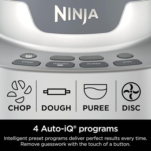 Ninja NF705BRN Professional XL Food Processor, 1200 Peak-Watts. 4 Functions for Chopping, Slicing/Shredding, Purees, Dough. 12-Cup Processor Bowl, 2 Blades/Discs, Feed Chute/Pusher, Storage Box, Black in Saudi Arabia