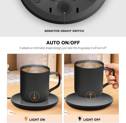 Coffee Mug Warmer, Candle Warmer, Smart Coffee Warmer with Auto Shut Off for Office Desk, Cup Warmer with 2 Temperature, Electric Beverage Drink Warmer for Cocoa, Tea, Milk Gifts for Mother's Day in Kuwait