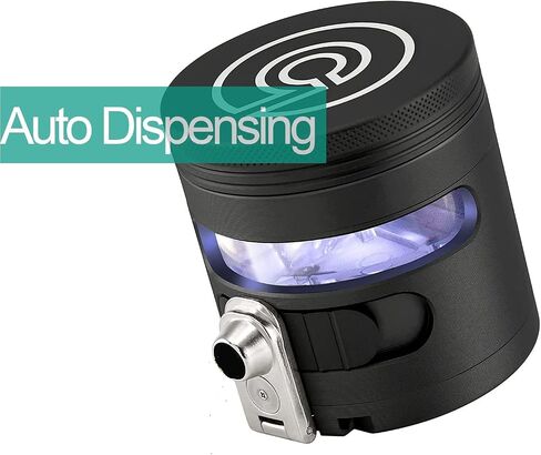 Tectonic9 Herb Grinder Automatic Electric Herbal Spice Dispenser Large 2.5" Aluminum Alloy (Grey) in Kuwait