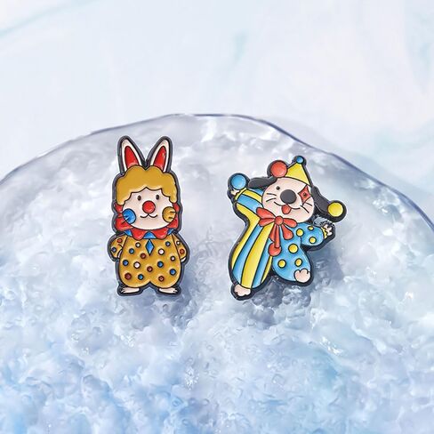Funny Animal Enamel Pins Set Corgi Frog Goose Cat Themed Badge Pins for Backpack Novelty Lapel Pins for Clothes Cartoon Brooches for Hats Bags Jackets in Saudi Arabia