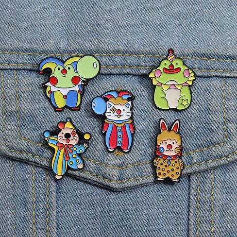 Funny Animal Enamel Pins Set Corgi Frog Goose Cat Themed Badge Pins for Backpack Novelty Lapel Pins for Clothes Cartoon Brooches for Hats Bags Jackets in Saudi Arabia