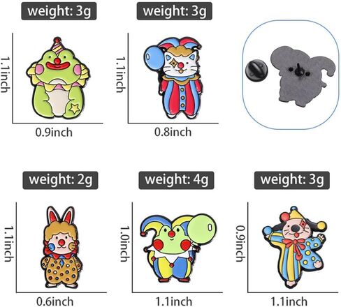 Funny Animal Enamel Pins Set Corgi Frog Goose Cat Themed Badge Pins for Backpack Novelty Lapel Pins for Clothes Cartoon Brooches for Hats Bags Jackets in Saudi Arabia